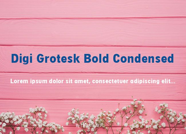 Digi Grotesk Bold Condensed example